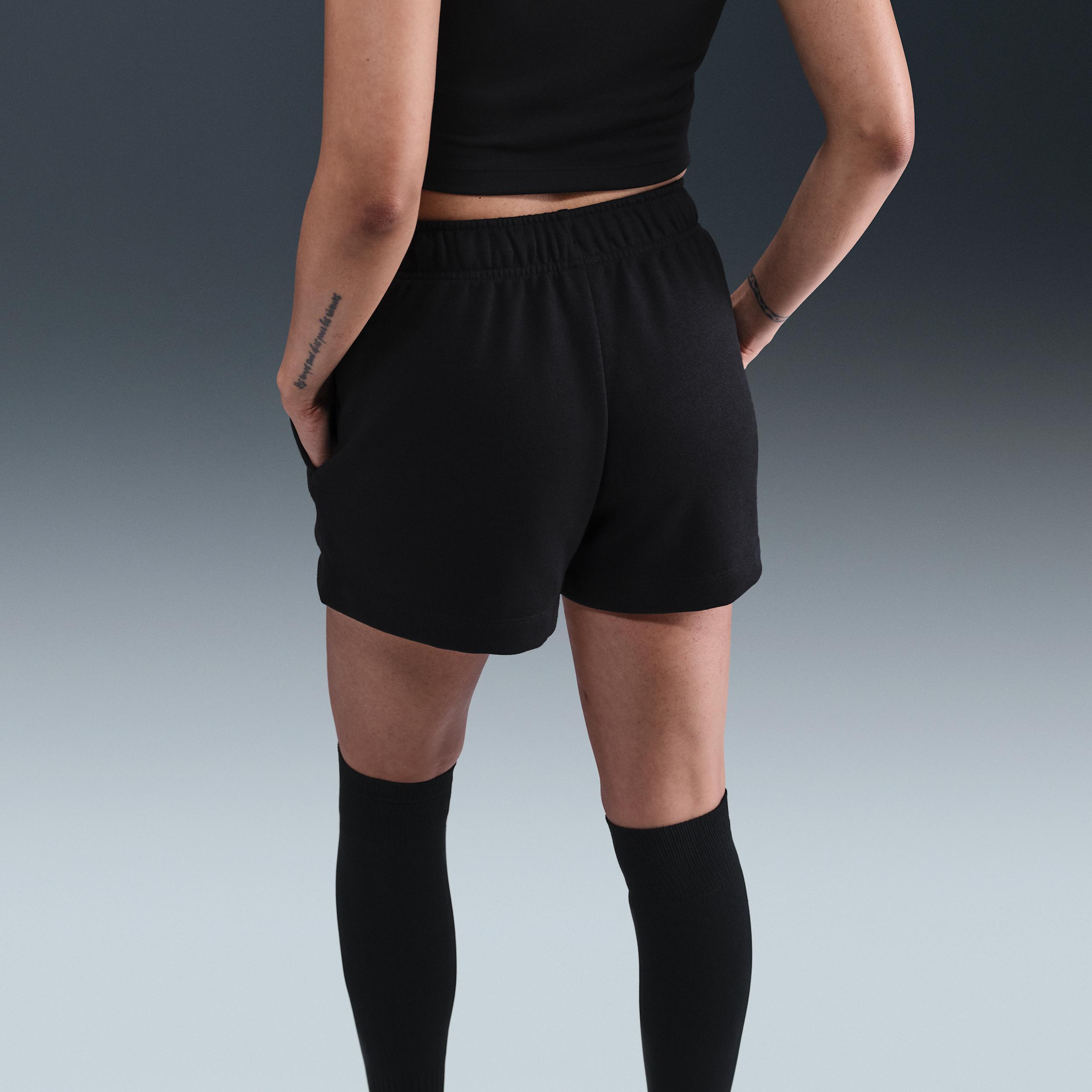 Women's Nike Sportswear Club Fleece Midrise Shorts, Size: XXL, Black Product Image