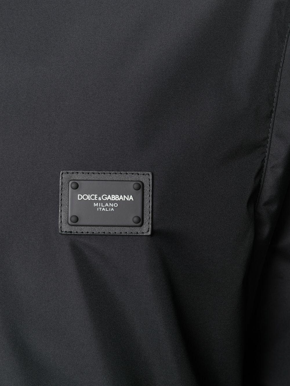 logo-appliqué hooded jacket Product Image
