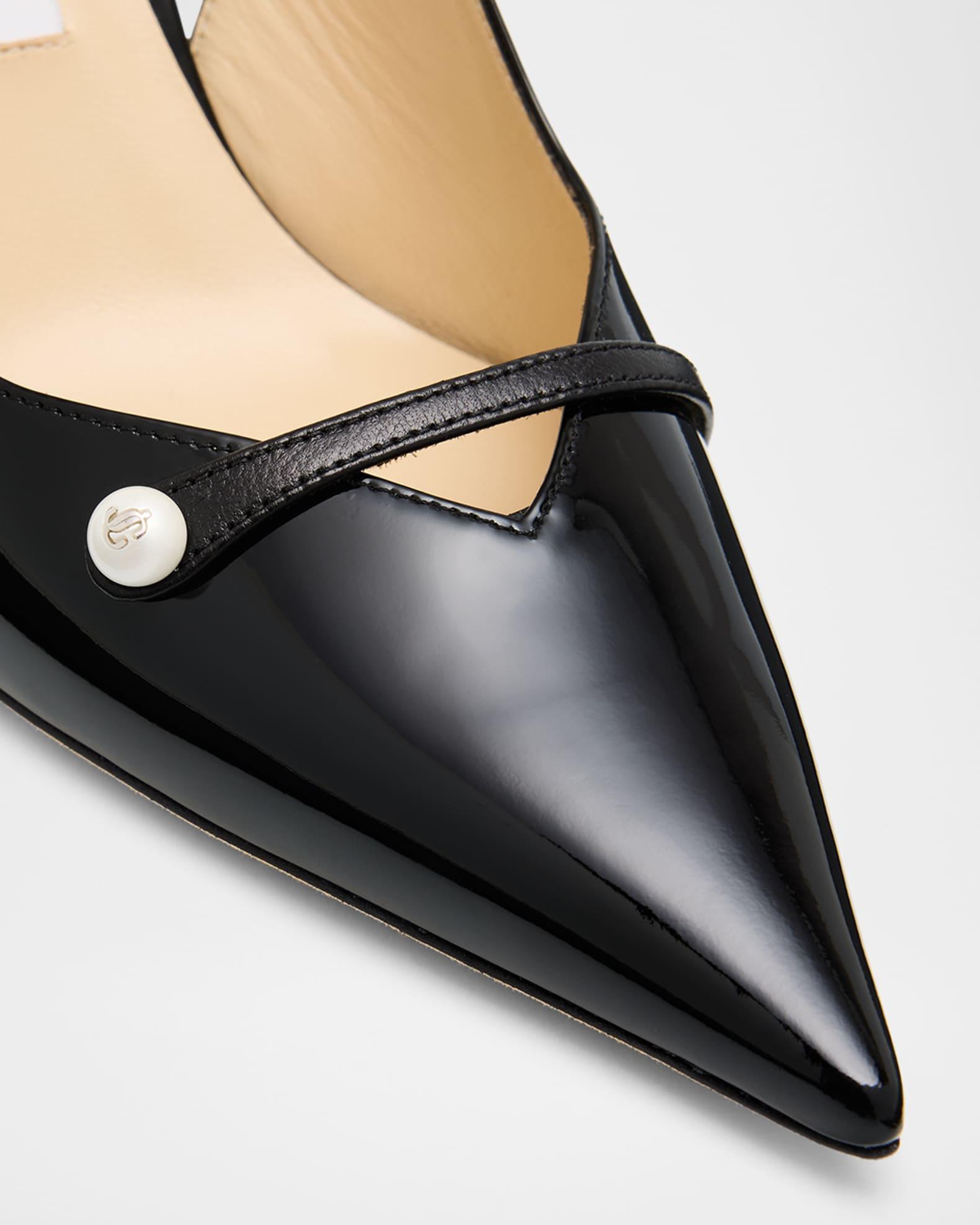 Amita 85 Patent Nappa Leather Slingback Pumps Product Image