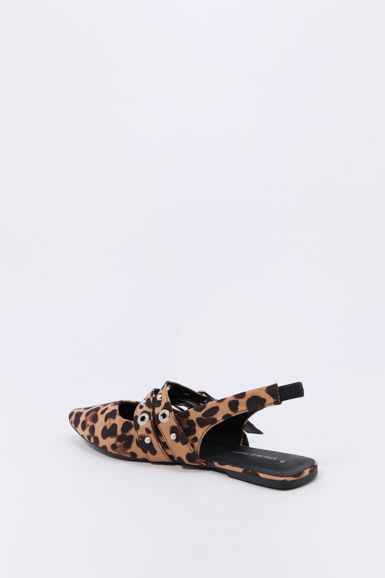 Double Buckle Slingback Flats Female Product Image