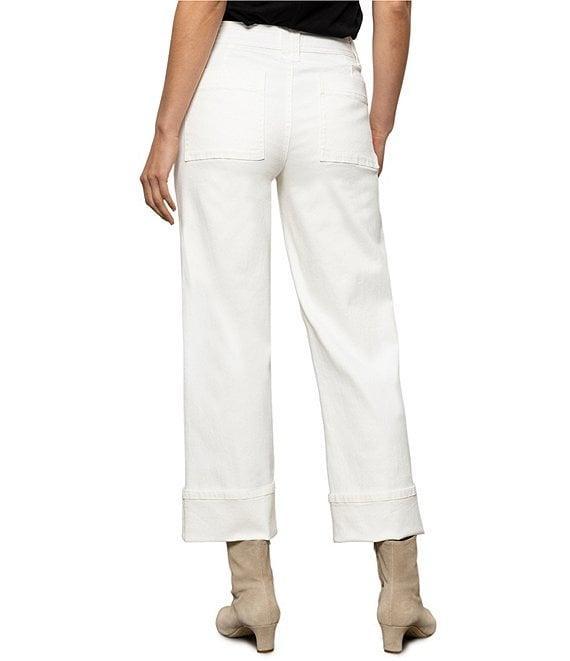 Sanctuary Luna Button Fly Cuffed Cropped Denim Jeans Product Image