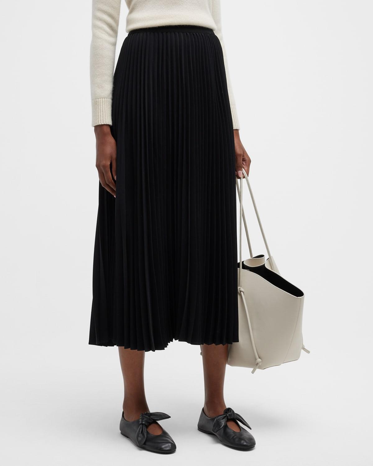 Pleated Midi Skirt Product Image