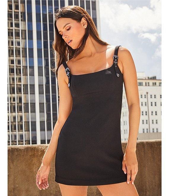 Gianni Bini Sierra Buckle Strap Sleeveless Dress Product Image