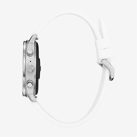Citizen CZ Smart Touchscreen Unisex Stainless Steel Smart Watch with White Silicone Strap - MX100-28X, Gold Silver Product Image