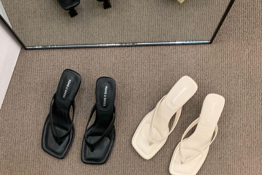 Kitten Heel Flip-Flops Product Image
