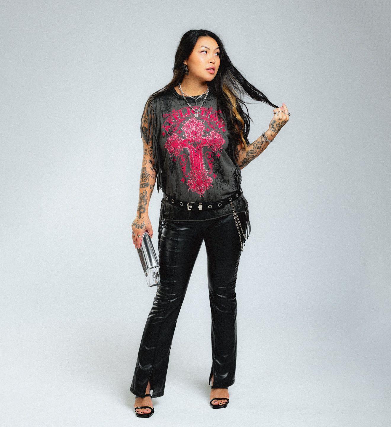 Versailles Fringe Muscle Tee Female Product Image
