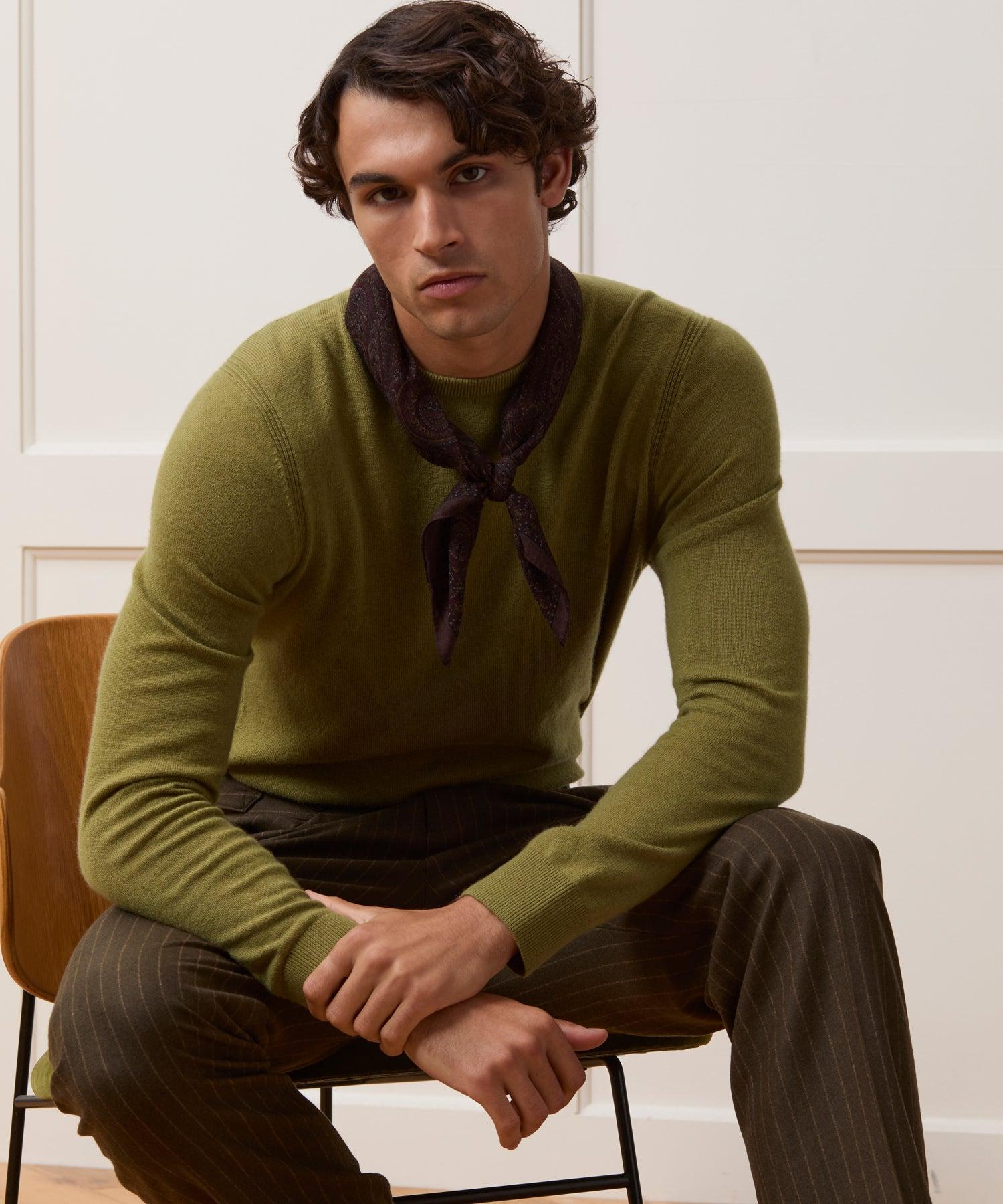 Italian Wool Paisley Neckerchief Product Image