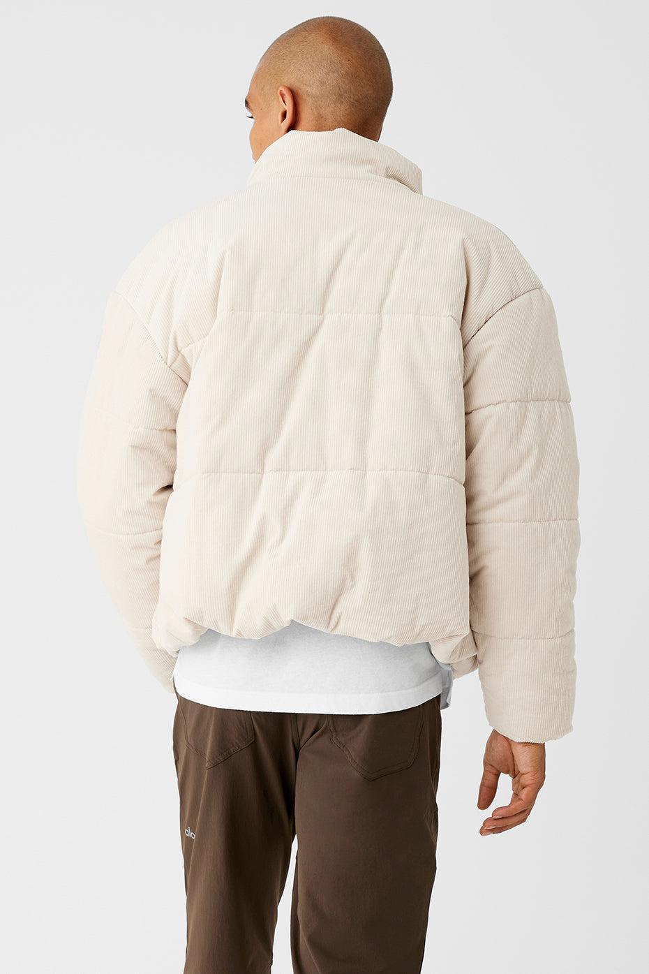 Alo Yoga | Corduroy Stage Puffer Jacket Beige Product Image