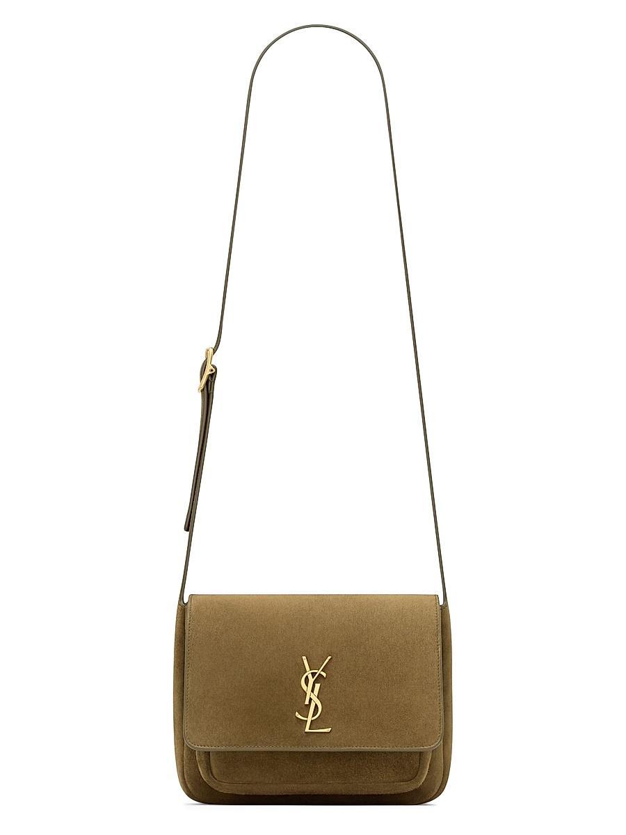 Womens Niki Satchel Shoulder Bag in Suede Product Image