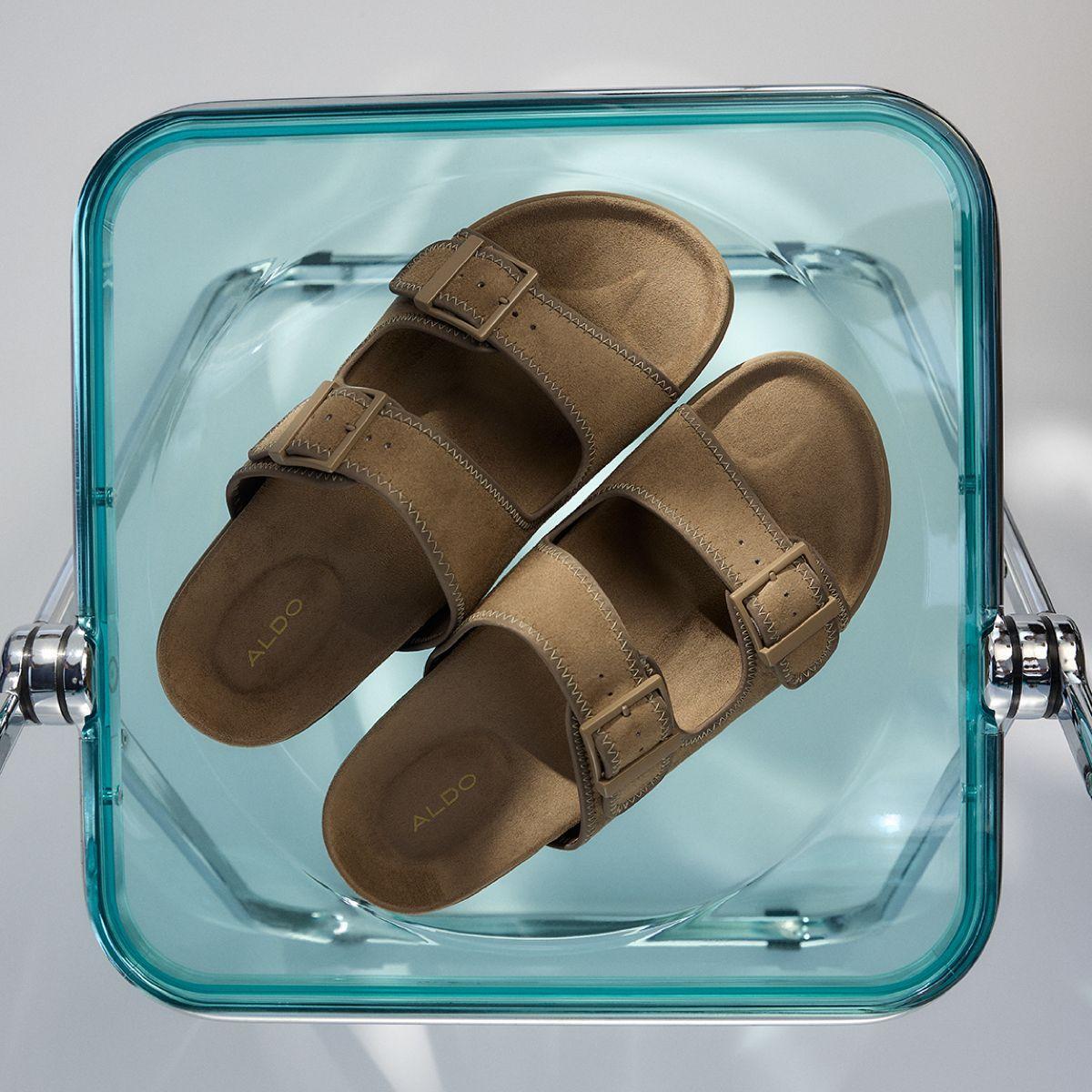 Sunnyside Light Brown Men's Slides | ALDO US Product Image