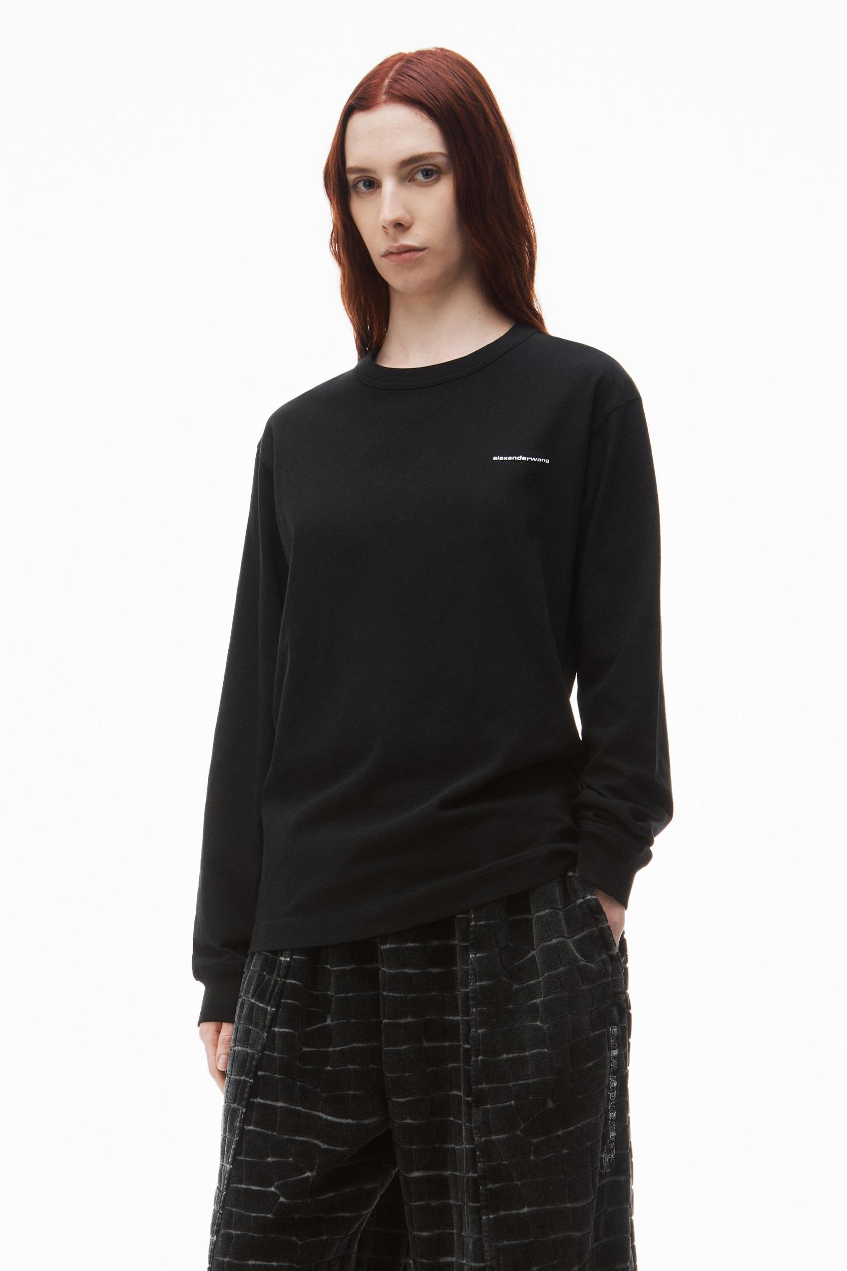 Unisex Long Sleeve Tee In High Twist Jersey Product Image