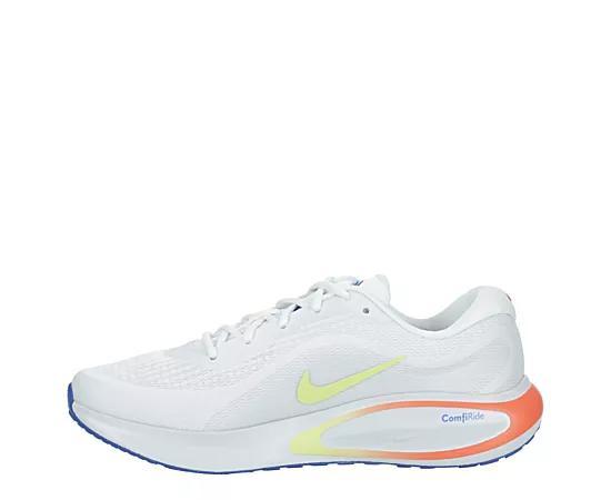 Nike Journey Run Men's Road Running Shoes, Size: 15, White Black Jade Product Image