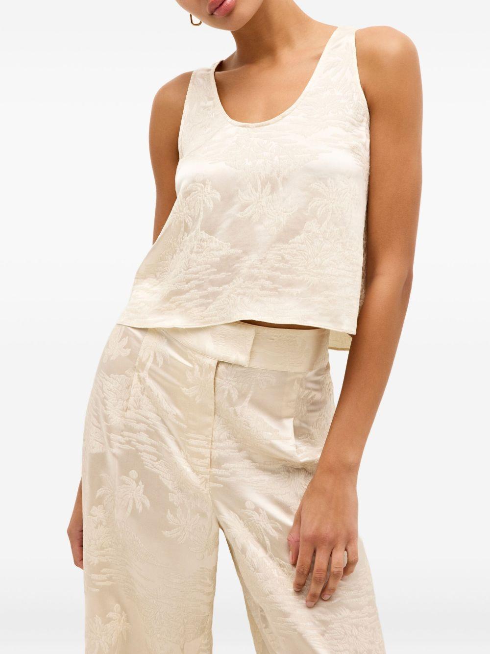 Alea embroidered sleeveless top Product Image