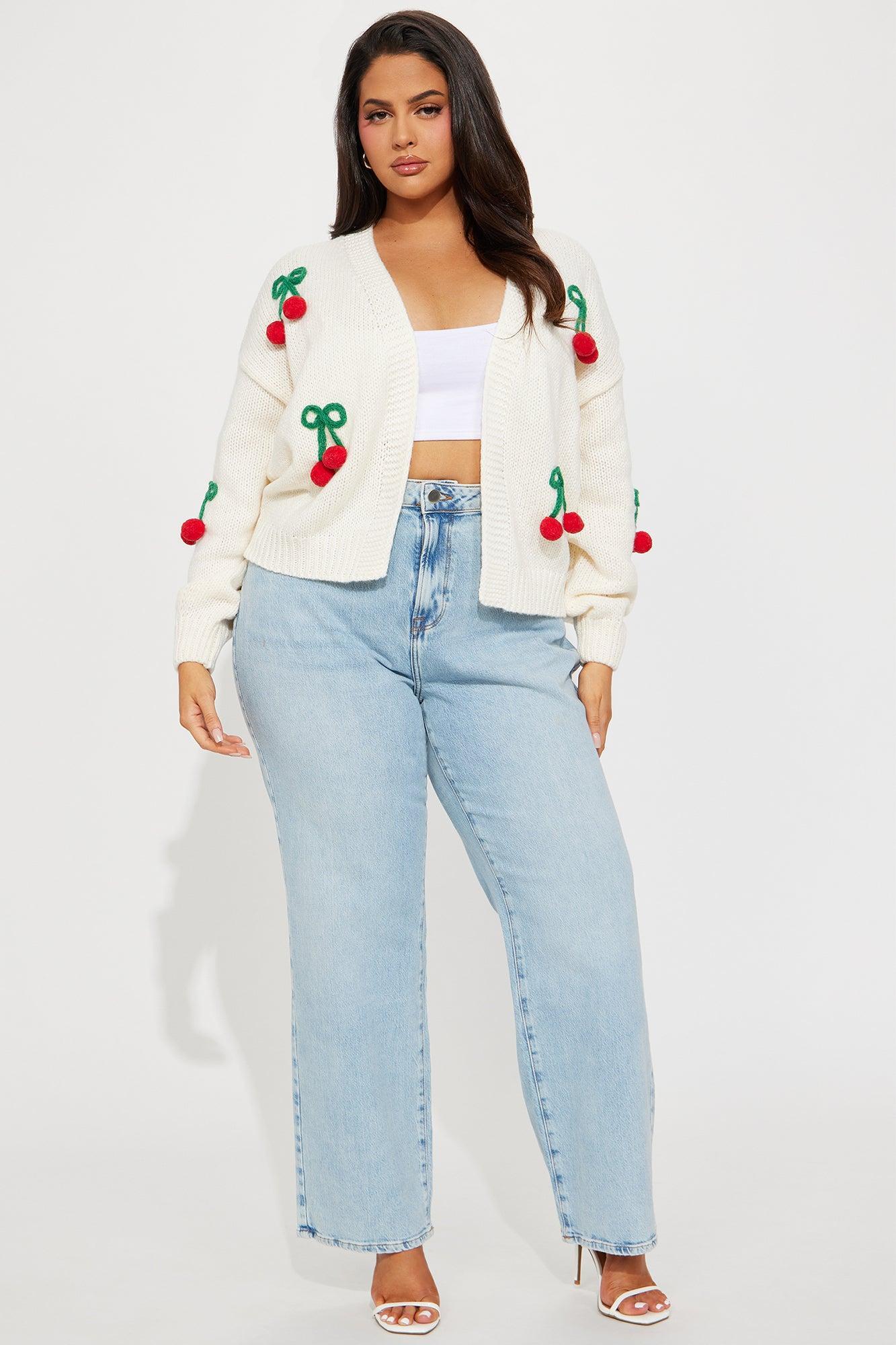 Juicy And Sweet Cherry Cardigan - Red/combo Product Image