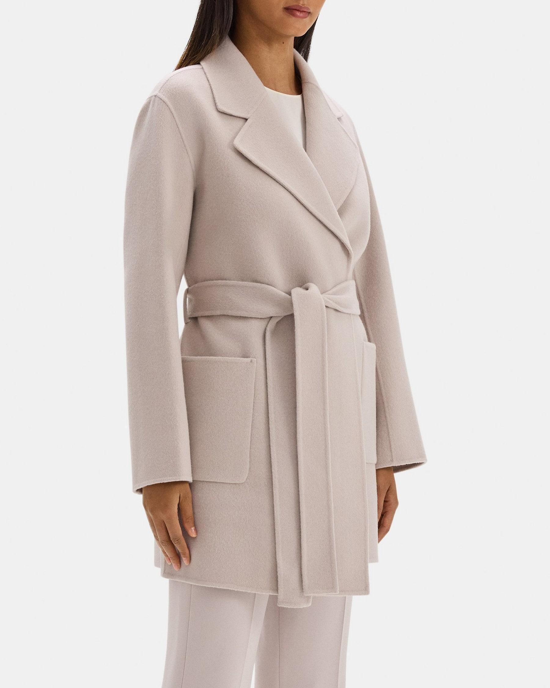 Robe Coat in Double-Face Wool-Cashmere Product Image