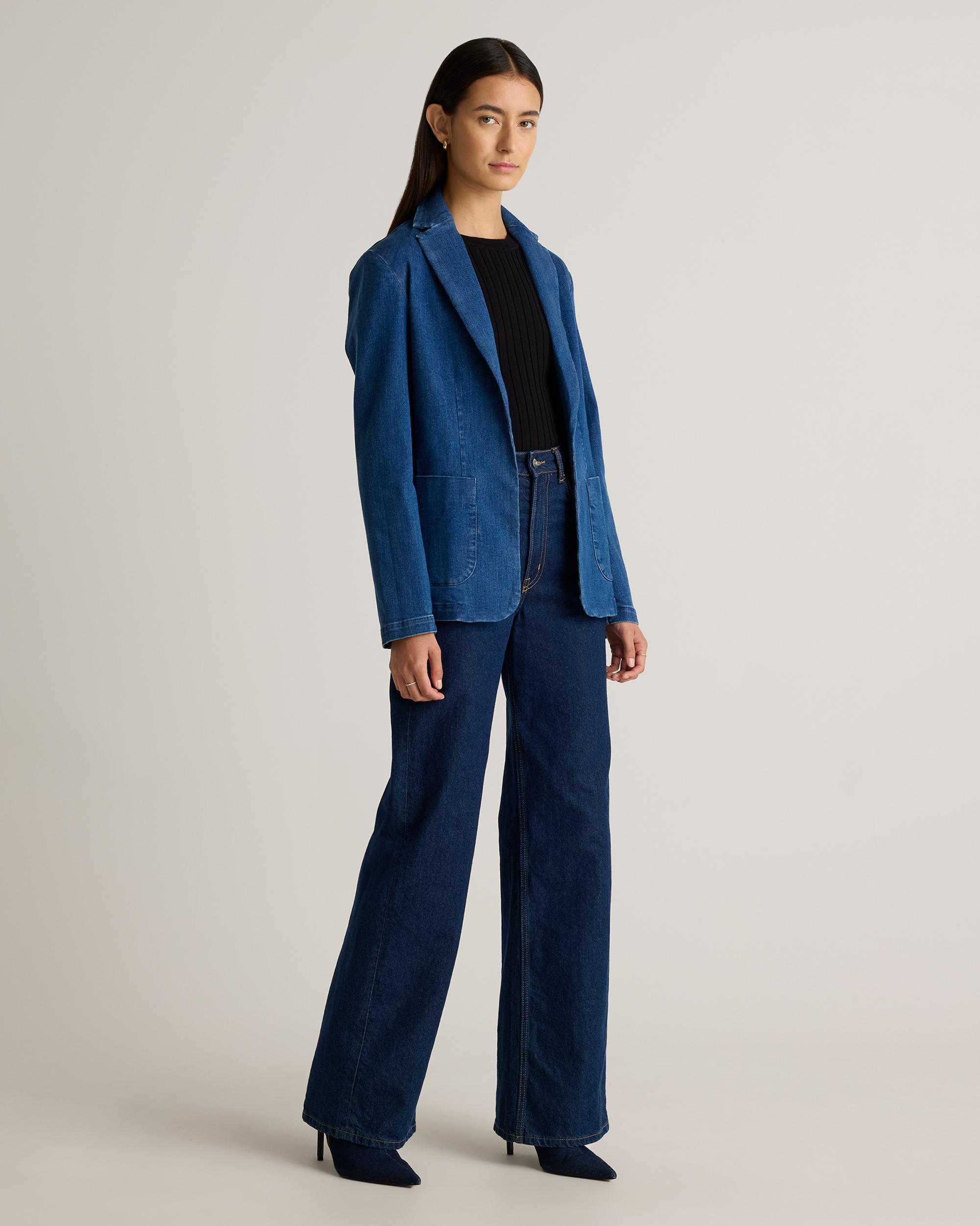 Quince | Women's Stretch Denim Blazer Cotton Product Image