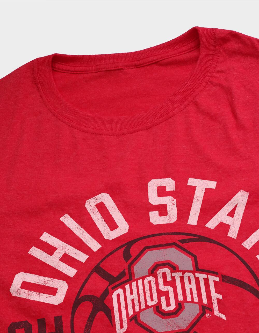 THE OHIO STATE UNIVERSITY Buckeyes Script Basketball Hoop Mens Tee Product Image