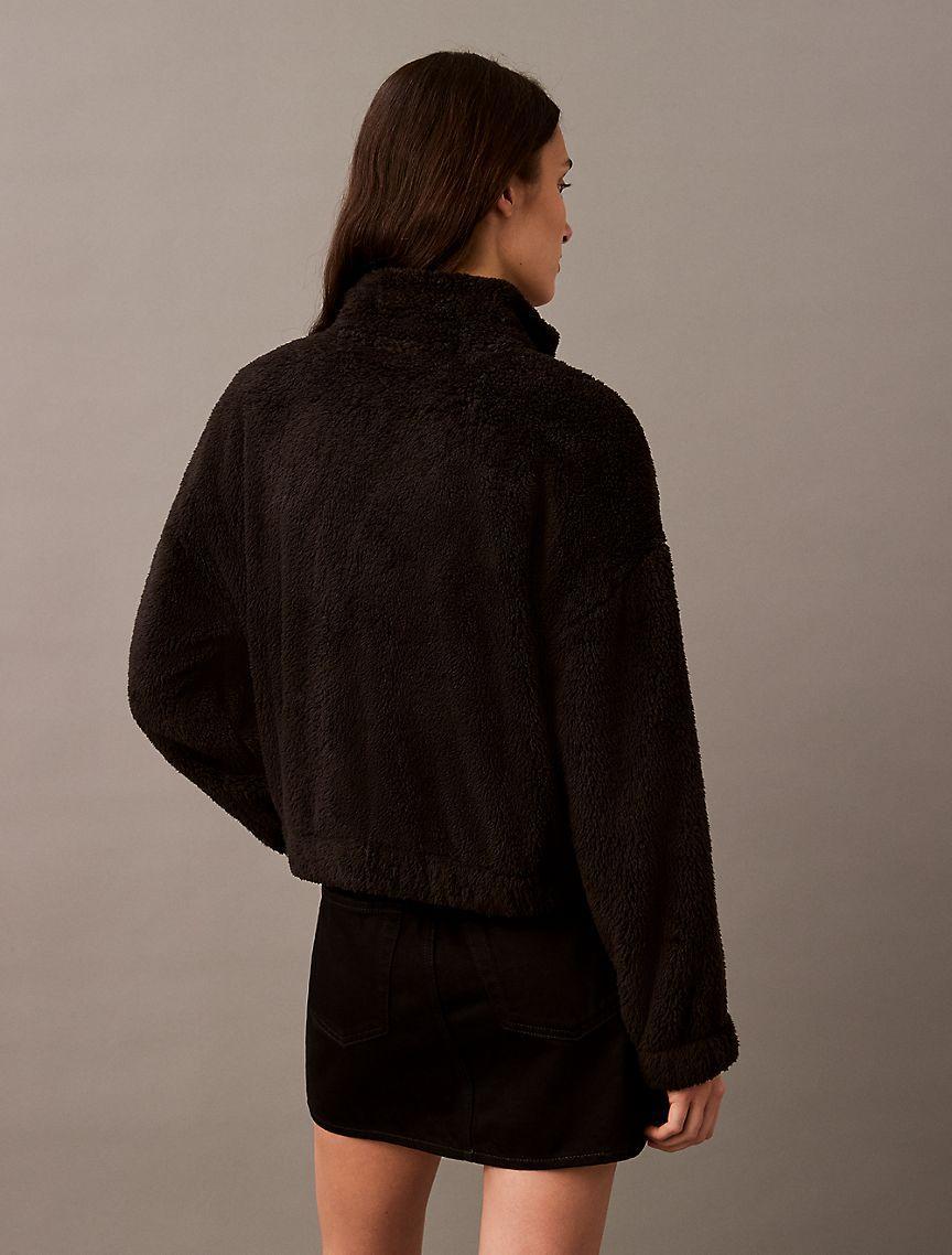 Calvin Klein Women's Sherpa Jacket - Black - S Product Image