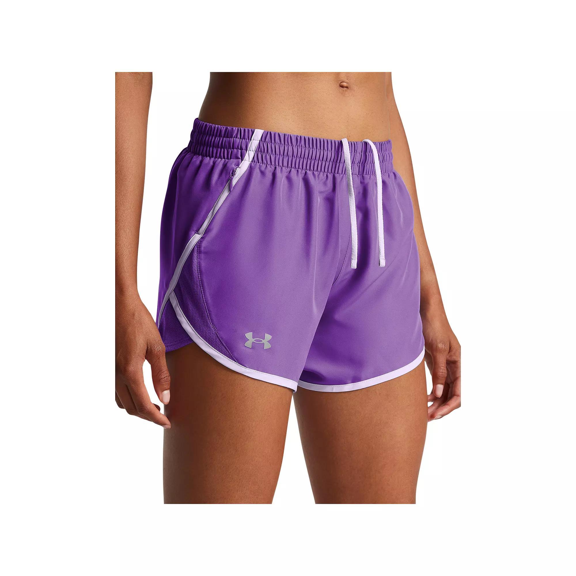 Women's Under Armour Fly-By Shorts, Size: XL, Ether Blue Product Image