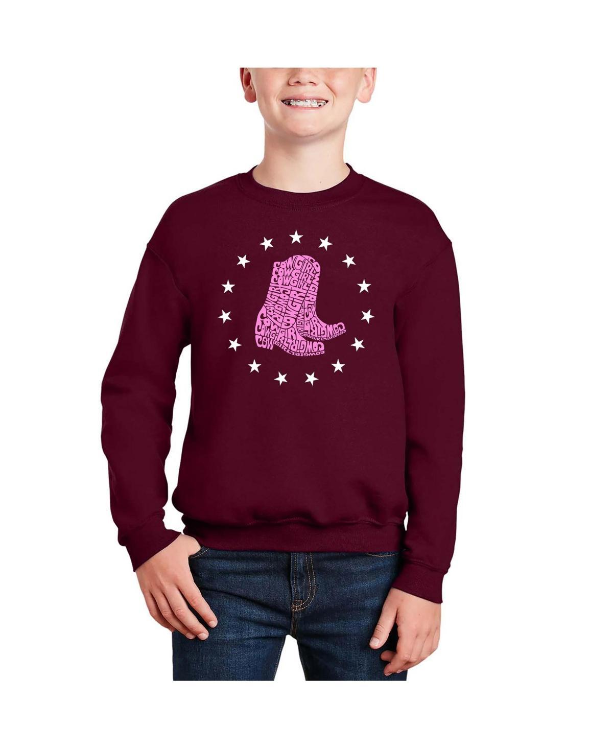 La Pop Art Boys Country Female Singers Word Art Crewneck Sweatshirt Product Image