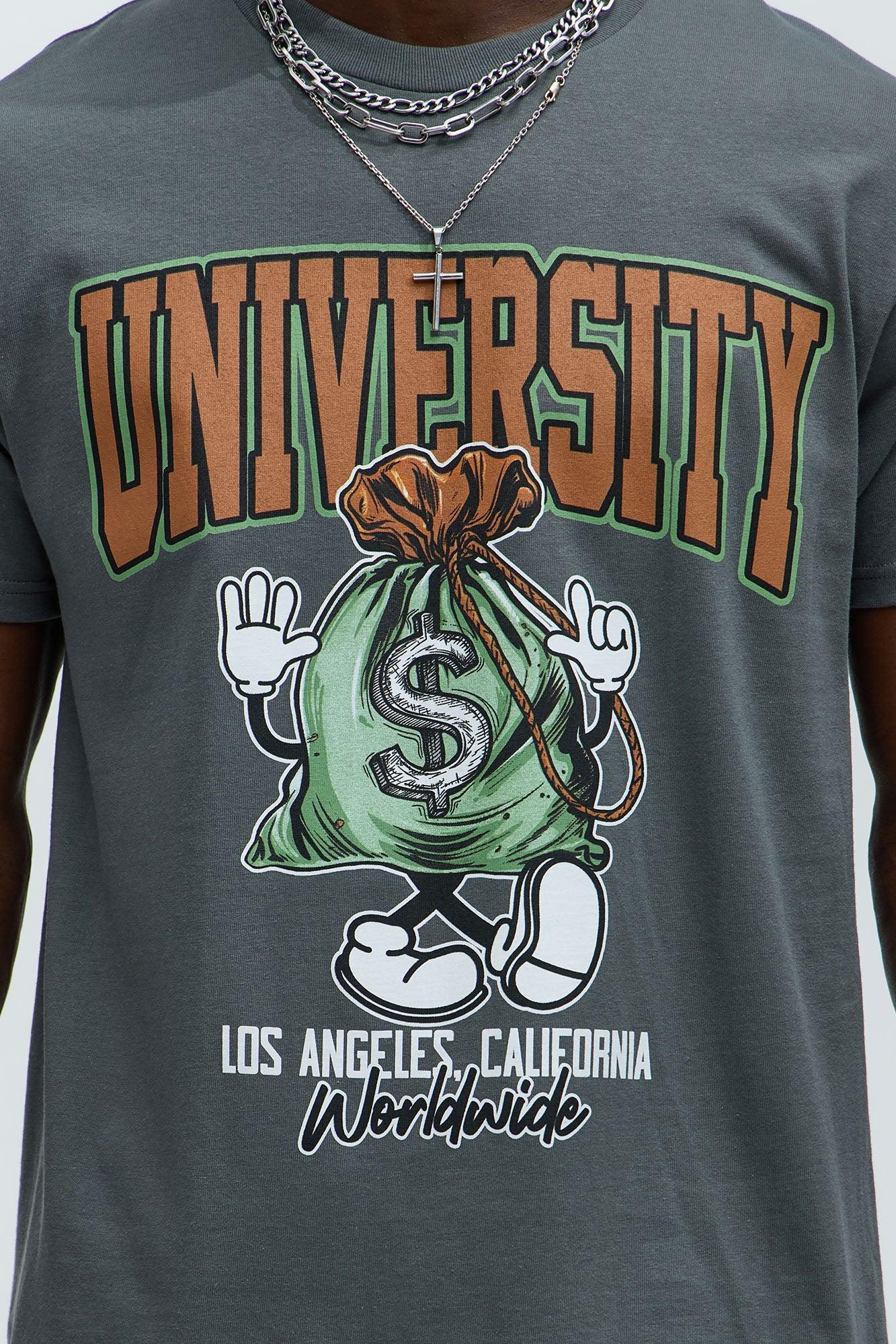 Money University Short Sleeve Tee - Charcoal Product Image