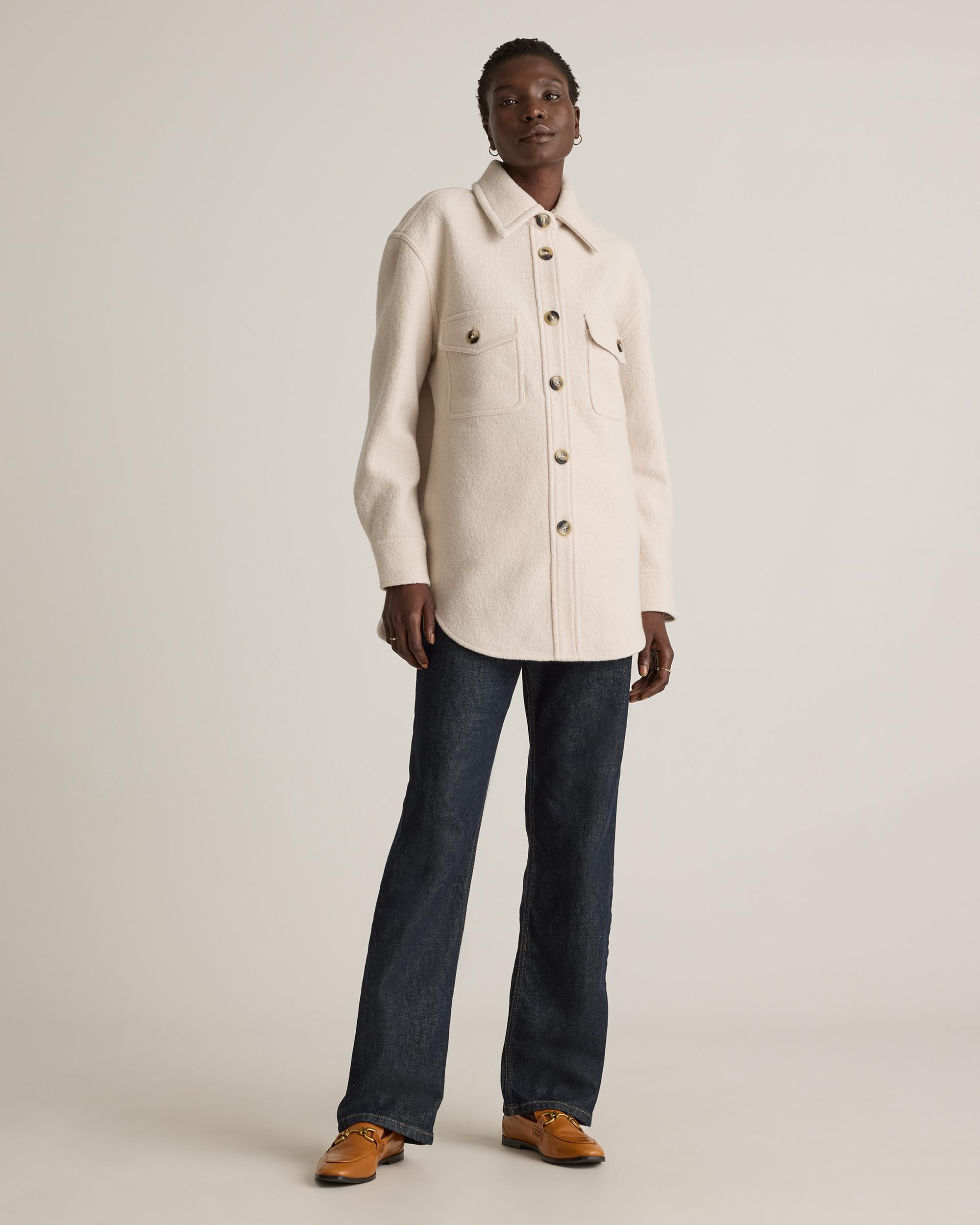 Quince | Women's 100% Merino Wool Shirt Jacket Size XS Product Image