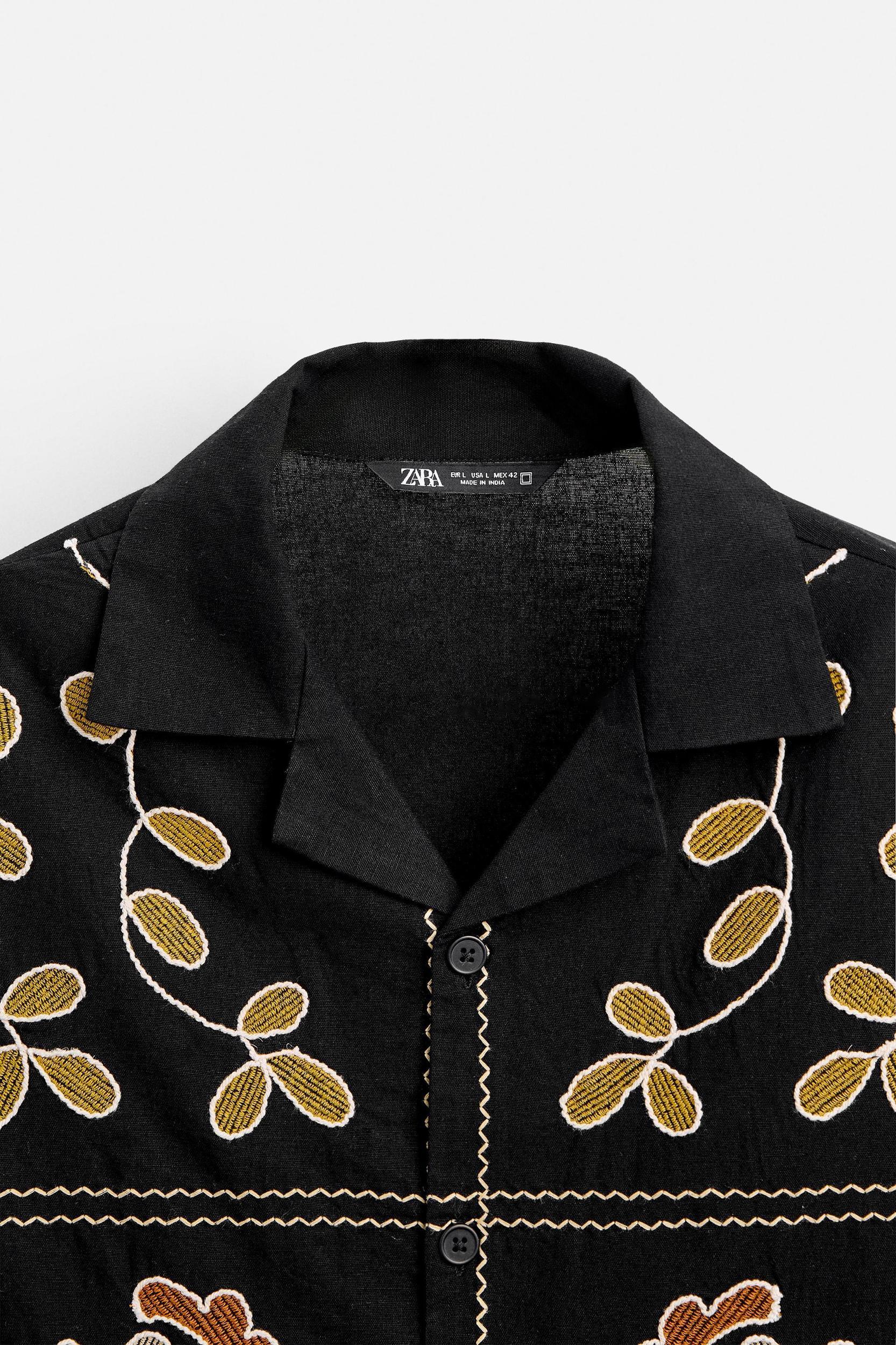 FLORAL EMBROIDERED SHIRT Product Image