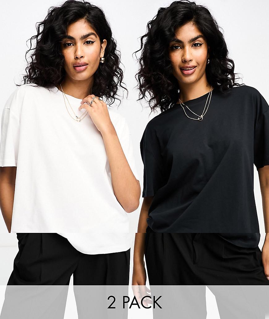 ASOS DESIGN Curve oversized T-shirt in white | ASOS Product Image