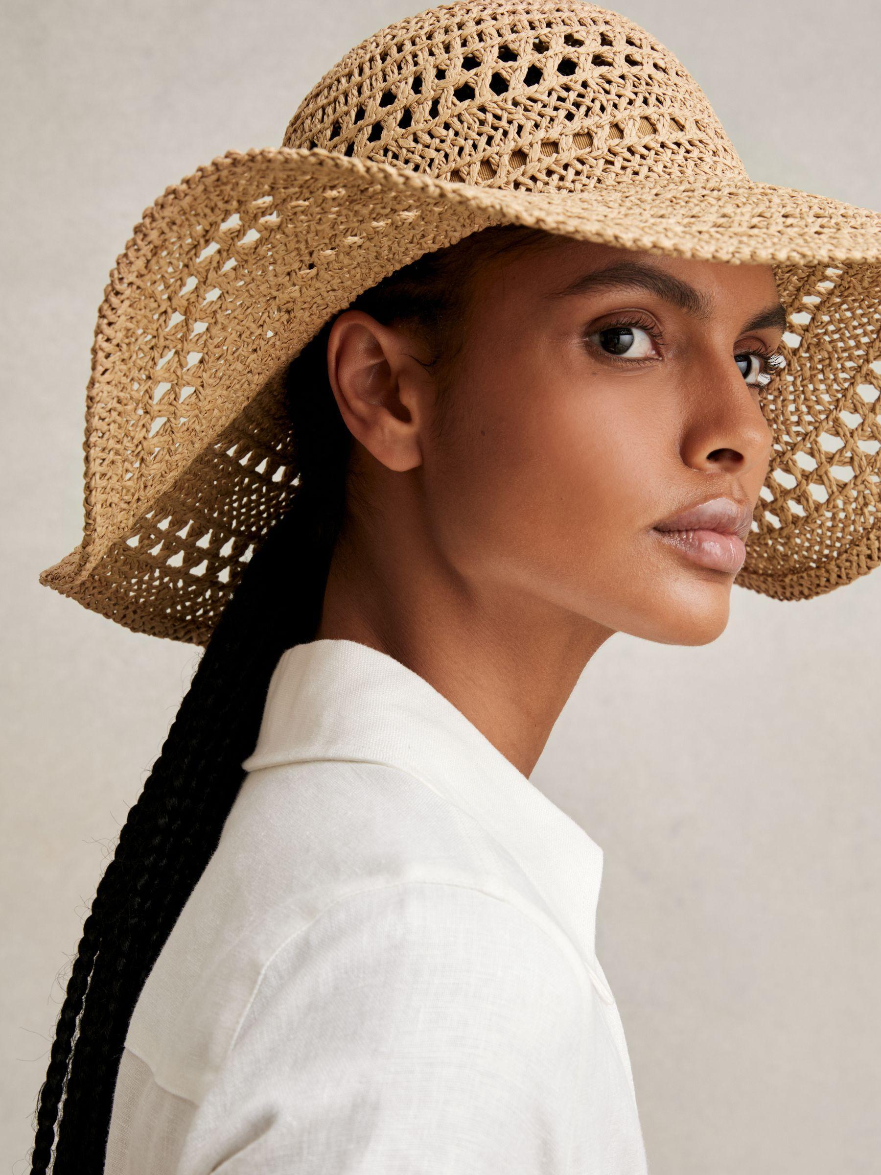 Straw Sun Hat in Natural Product Image