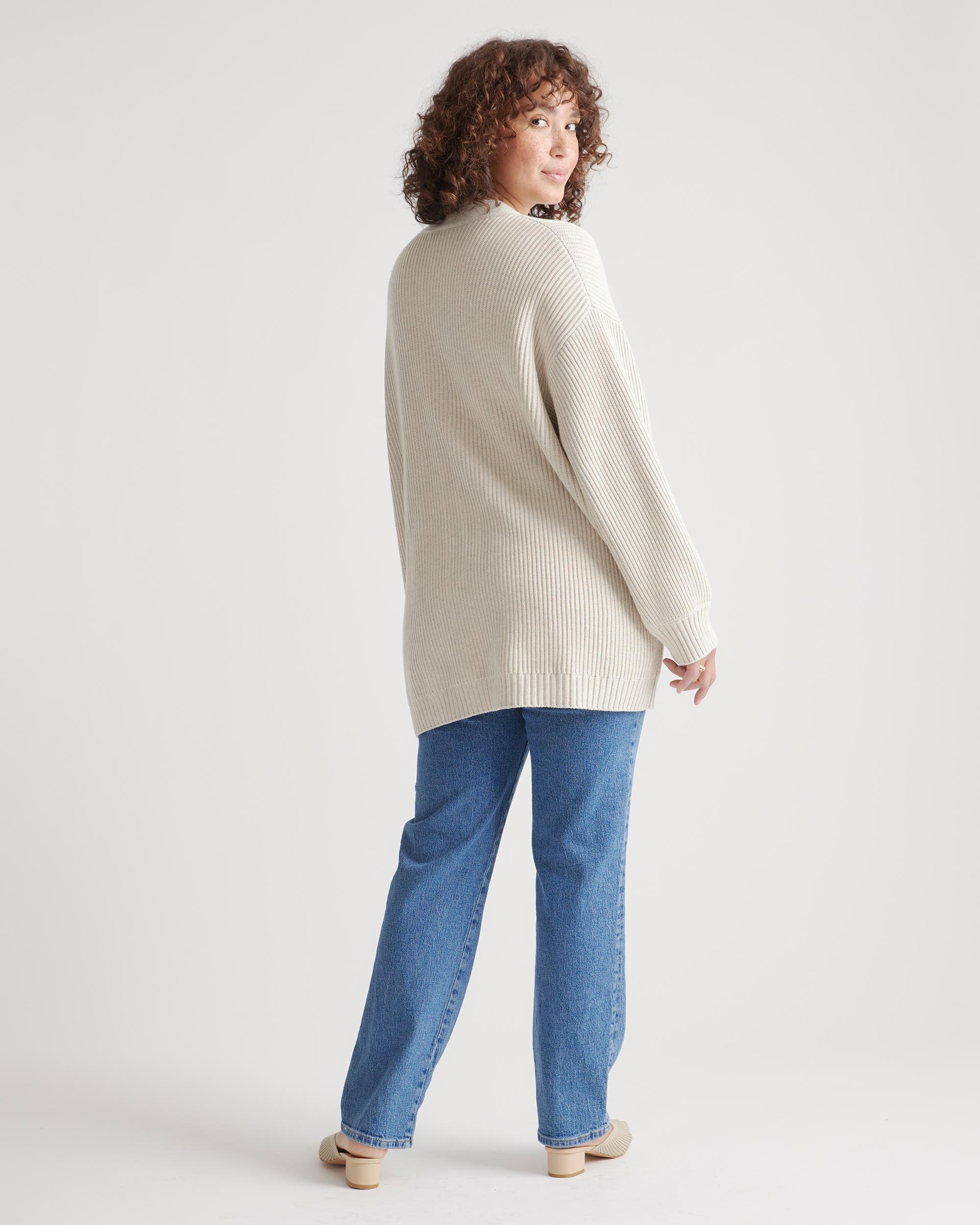 Quince | Women's OverSized Cardigan Sweater Size XS, Organic Cotton Product Image