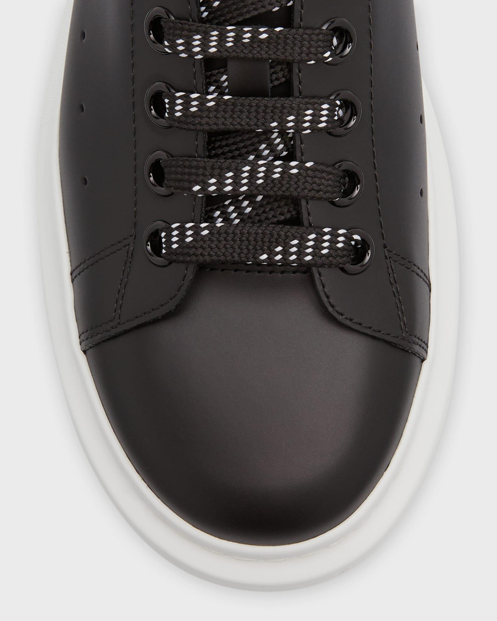 Mens Oversized Leather Platform Sneakers Product Image