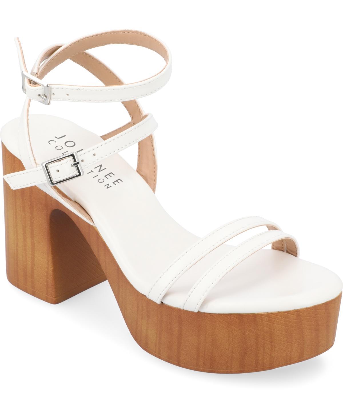 Journee Collection Womens Emerynn Tru Comfort Foam Platform Clog Multi Strap Sandals Product Image
