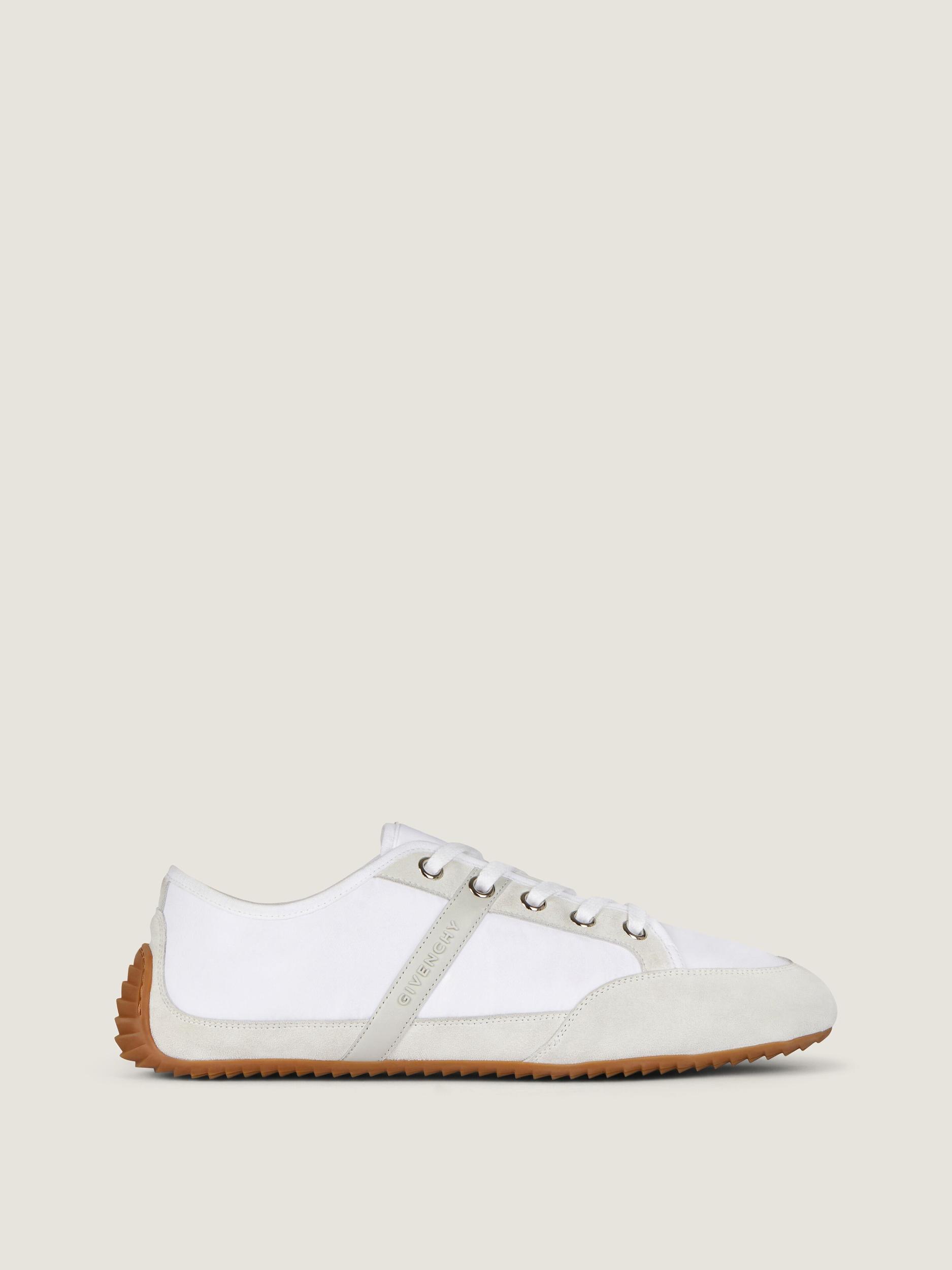 Slim sneakers in nylon and suede Product Image