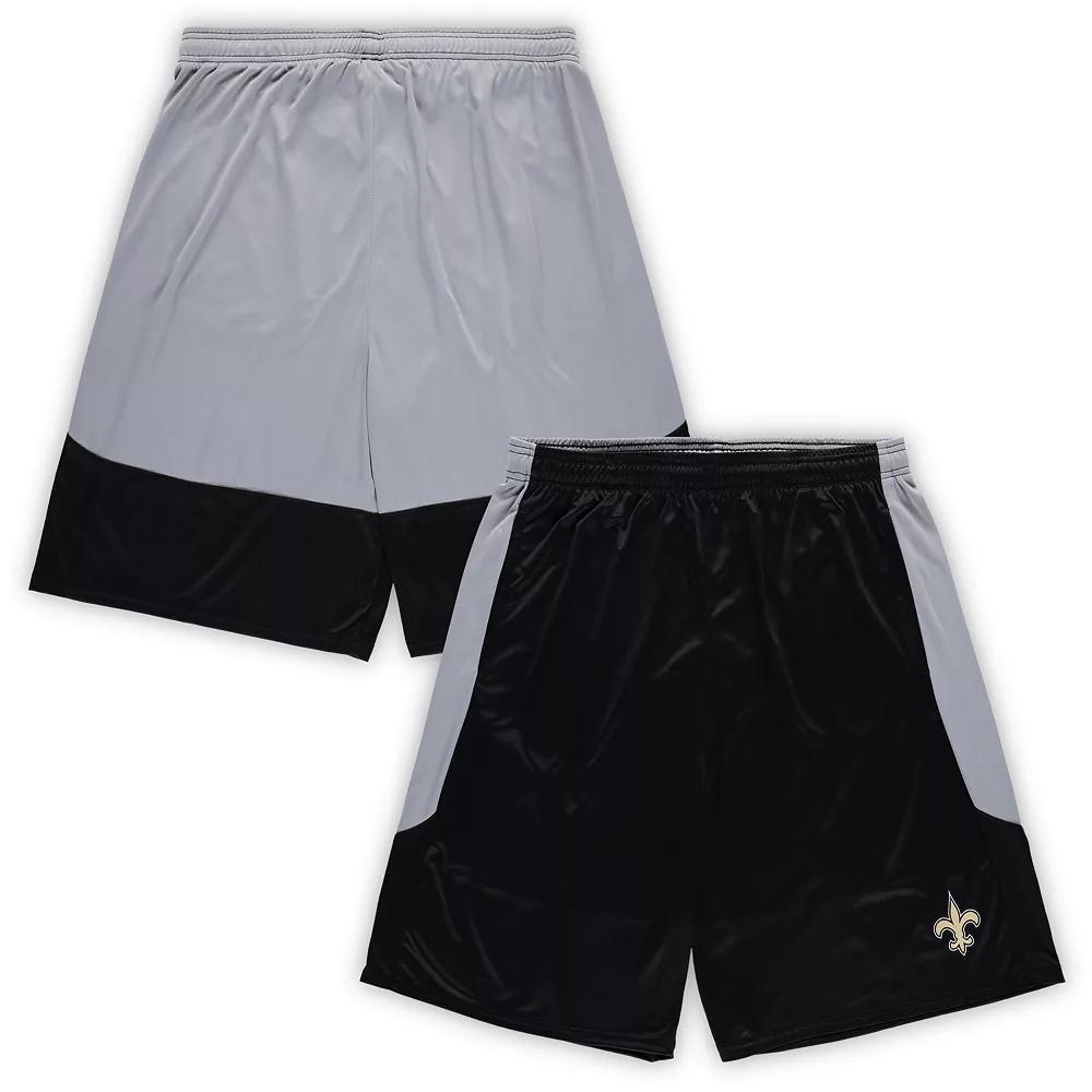 Men's Fanatics Black New Orleans Saints Big & Tall Team Logo Shorts, Size: 2XB Product Image