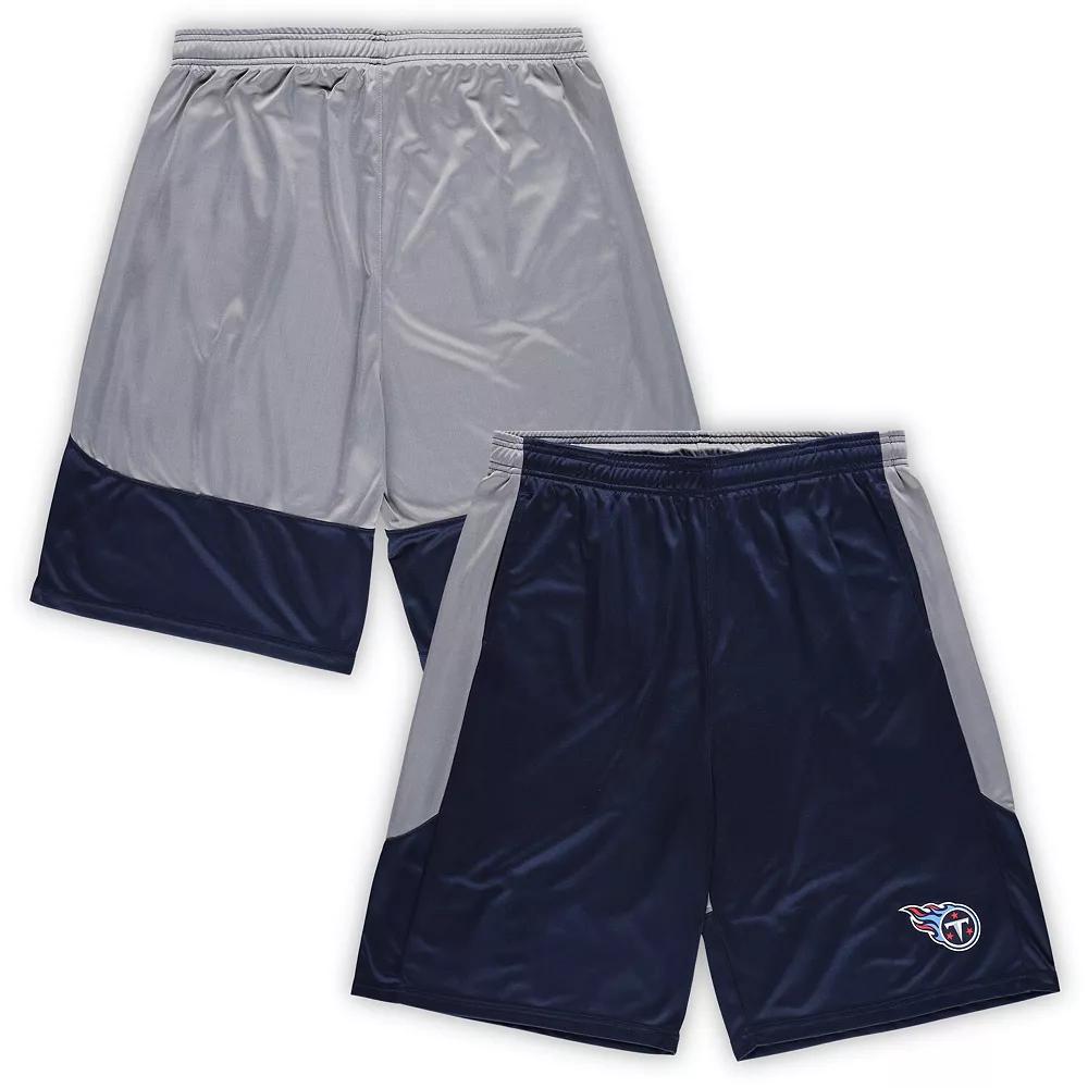 Men's Fanatics Navy Tennessee Titans Big & Tall Team Logo Shorts, Size: 4XB, Blue Product Image