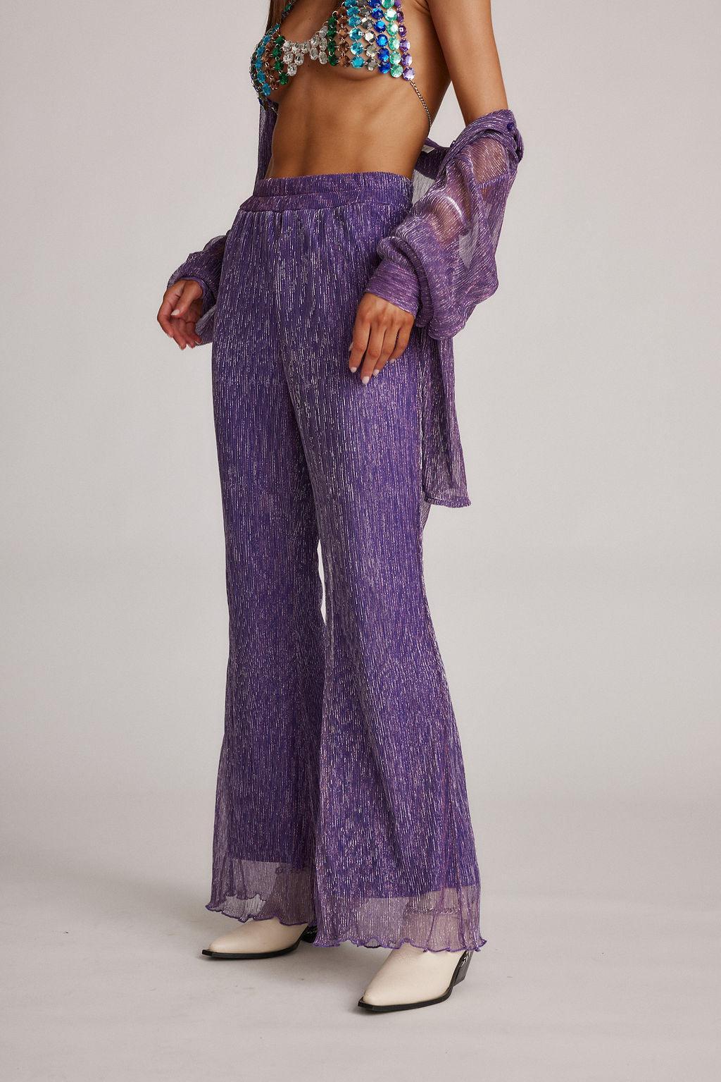 Victoria Purple Pull On Pants Product Image