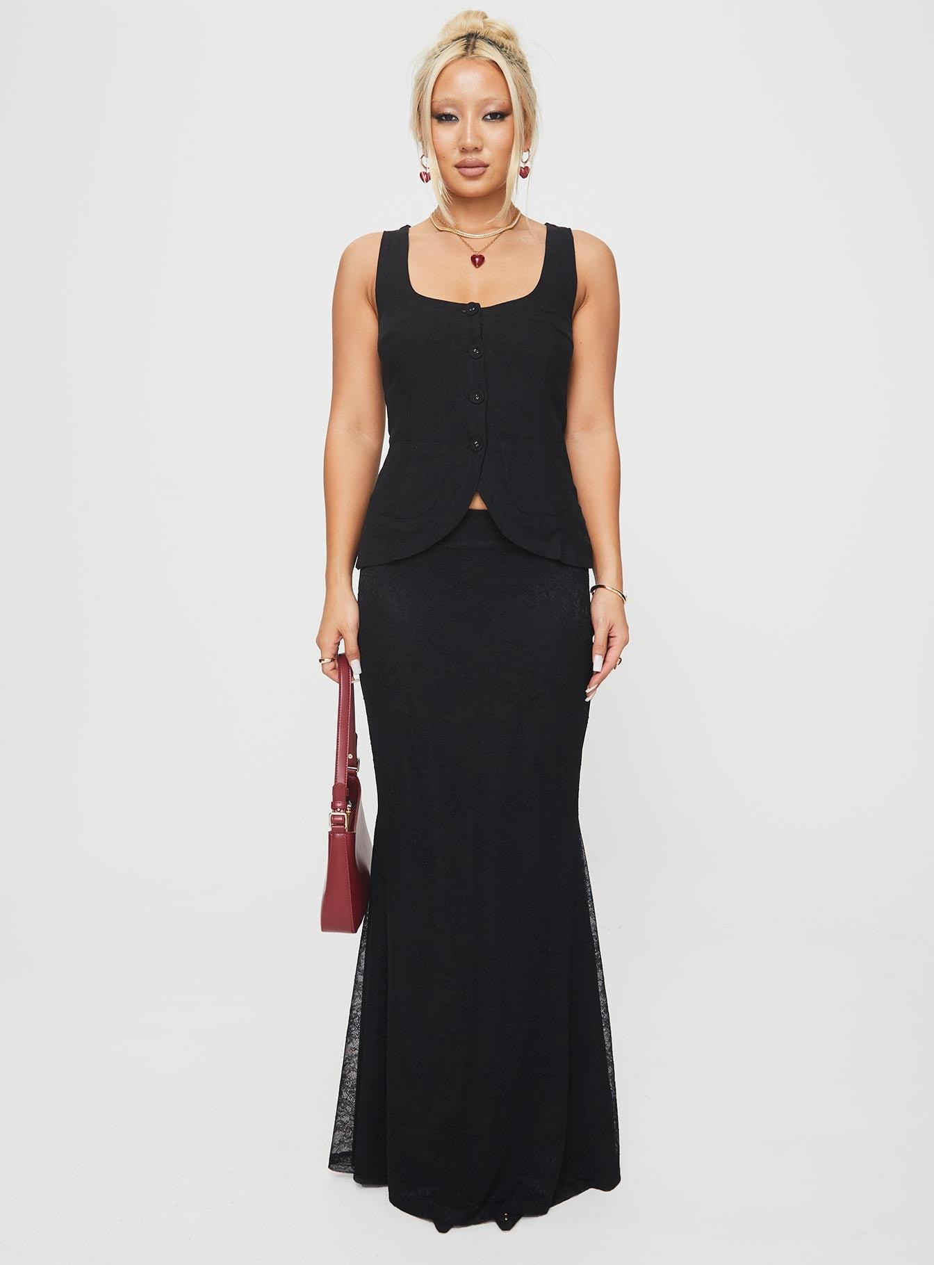 Spirito Vest Top Black Product Image
