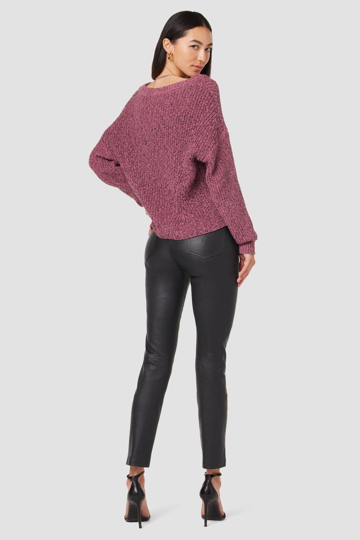 Harlow Ultra High-Rise Cigarette Leather Ankle Pant Female Product Image