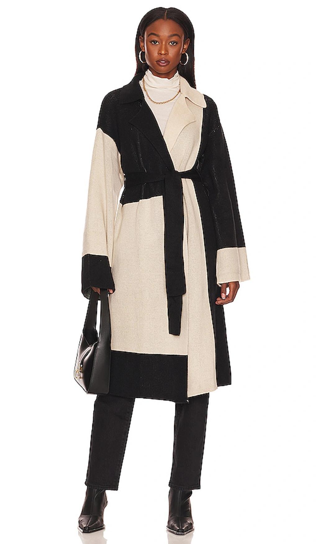 Jaren Color Block Long Cardigan L'Academie Product Image