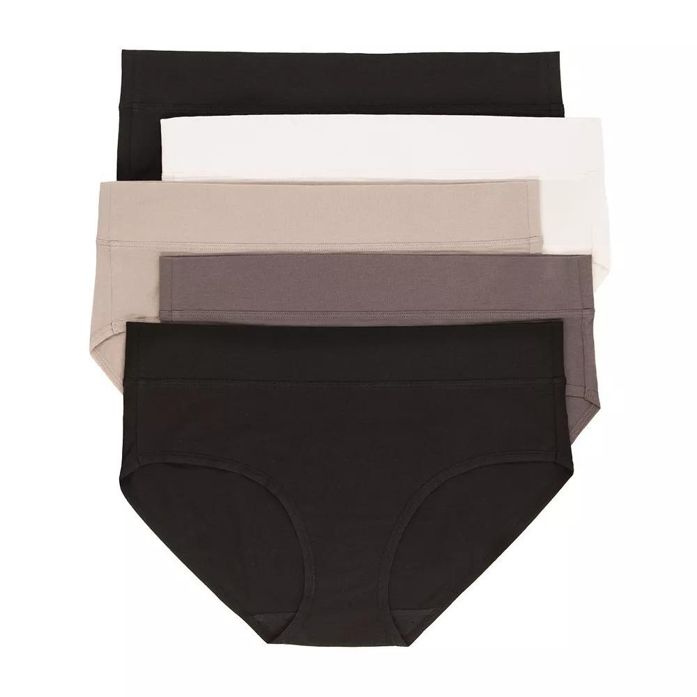 Women's Jezebel Pima Cotton Hipster Panty 4831P5 5-Pack, Size: Medium, Classics Product Image