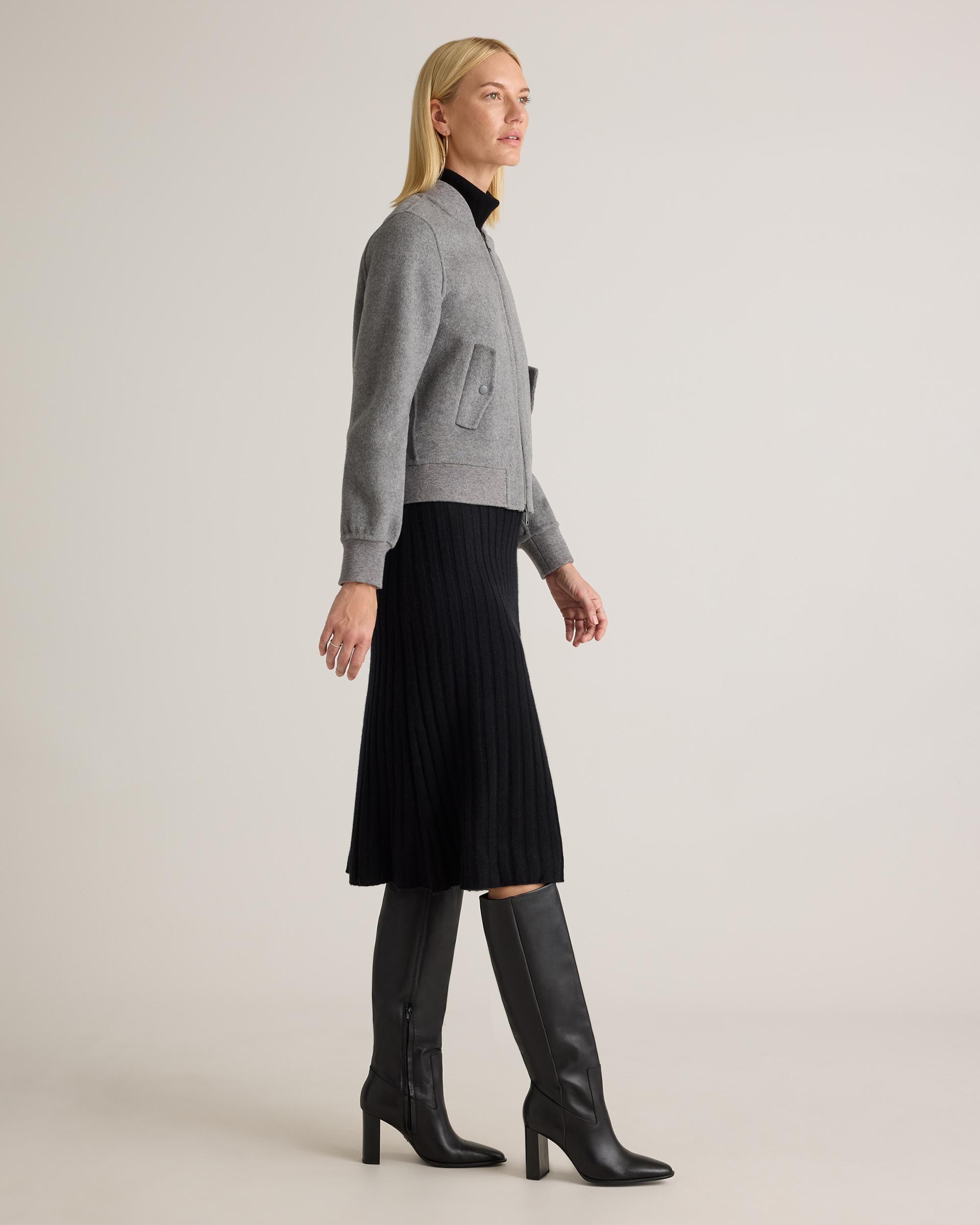 Quince | Women's Double-Faced Merino Wool Bomber Jacket Size XS Product Image