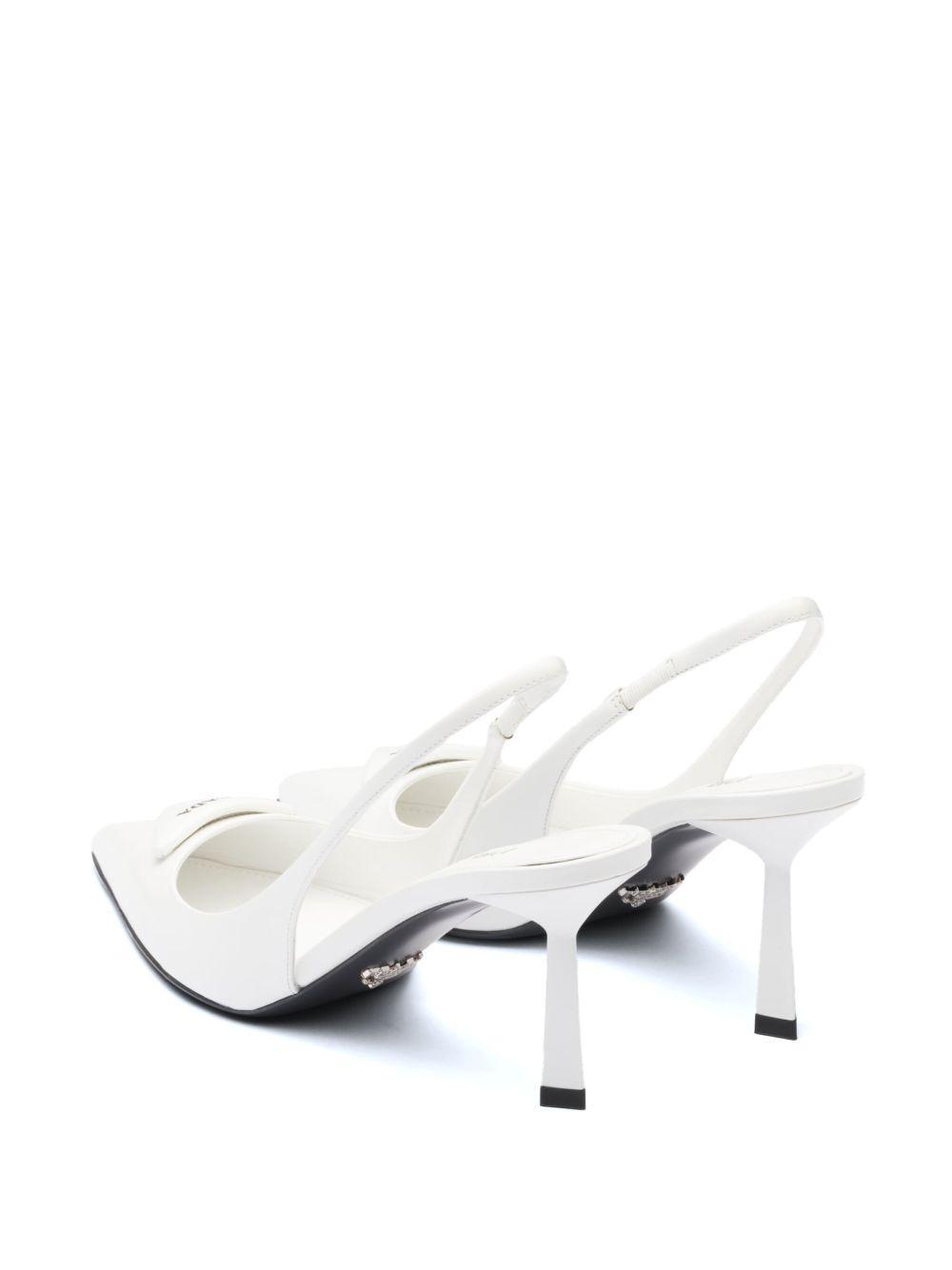 75mm leather slingback pumps Product Image