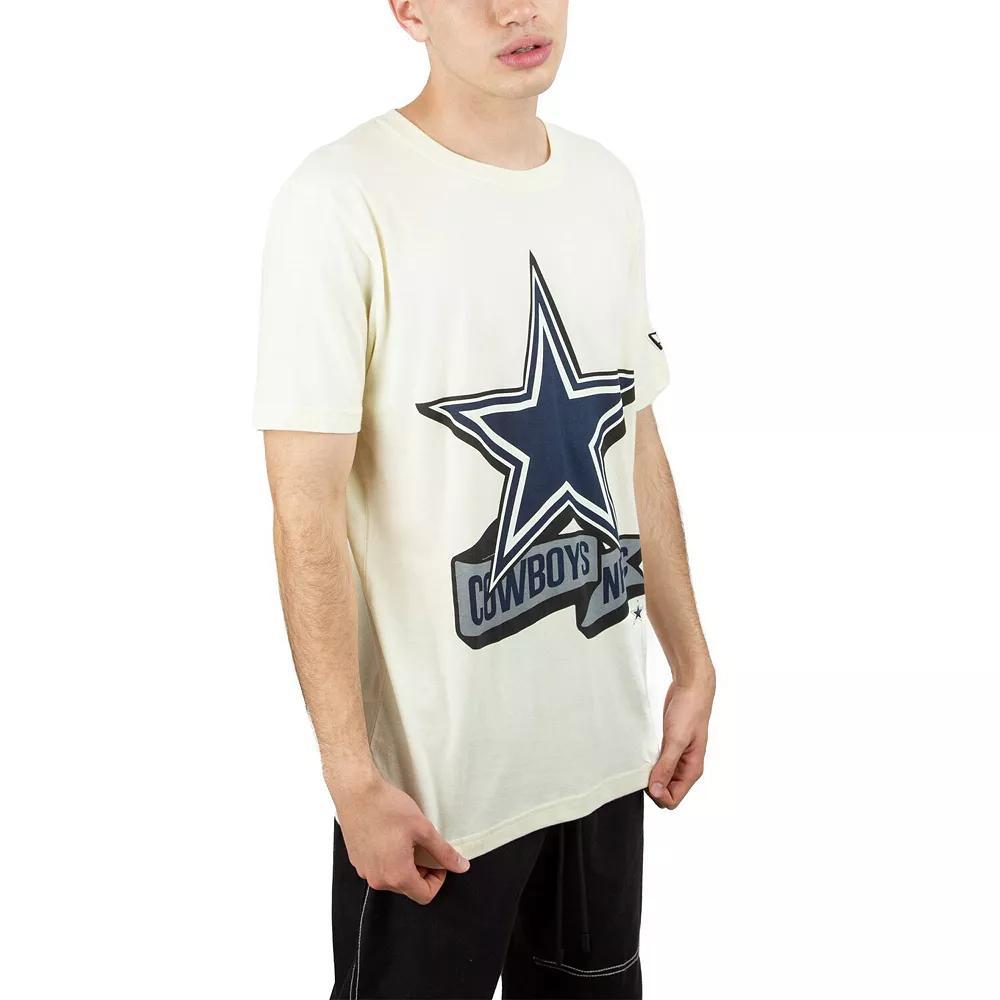 Men's New Era Cream Dallas Cowboys Chrome T-Shirt, Size: Large, Beige Product Image