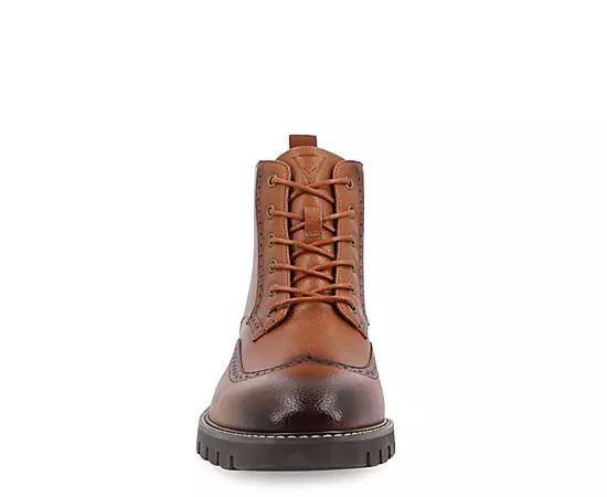 VANCE Bowman Tru Comfort Foam Men's Wingtip Ankle Boots, Size: 10.5, Black Product Image