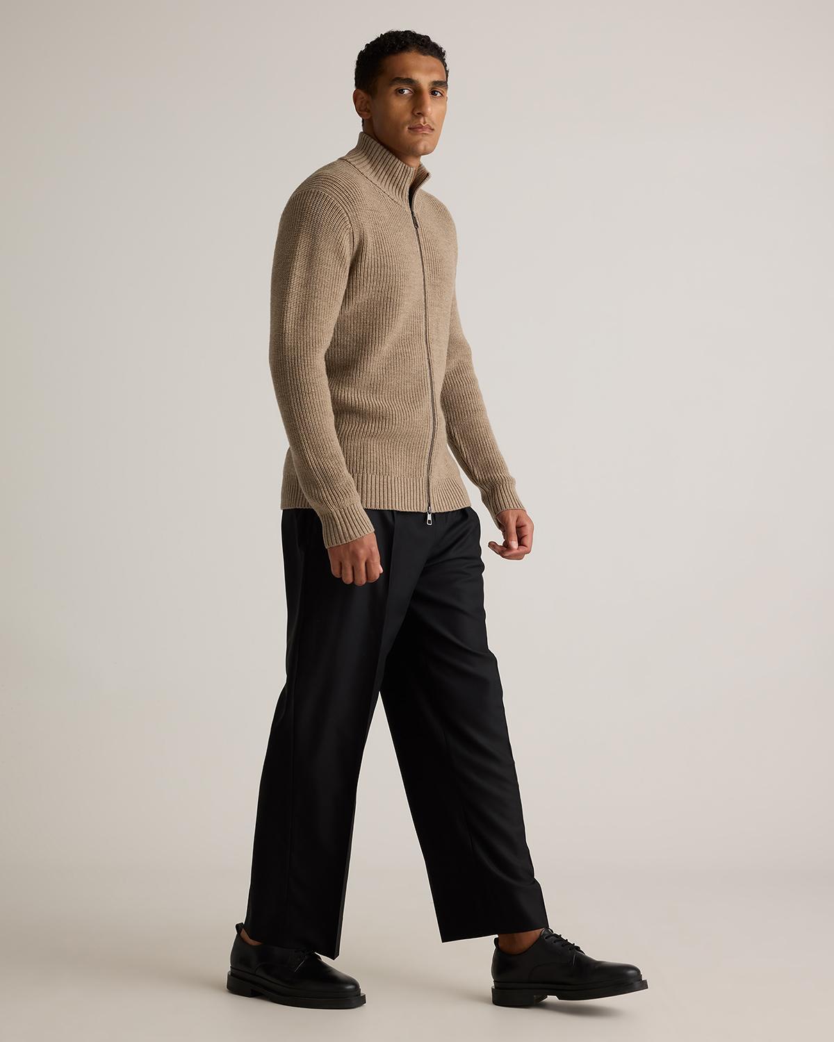 Quince | Men's Australian Merino Wool Full Zip Sweater Product Image
