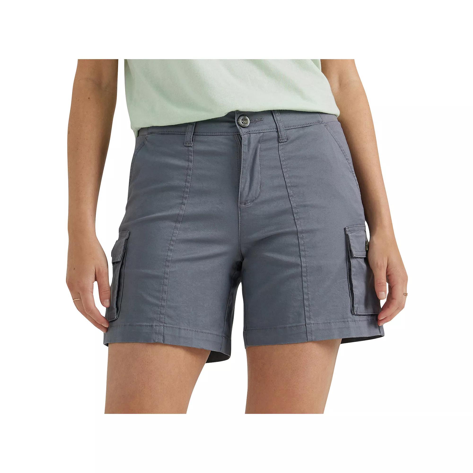 Women's Lee® Ultra Lux FLEX TO GO Cargo Shorts, Size: 12, Tech Grey Product Image