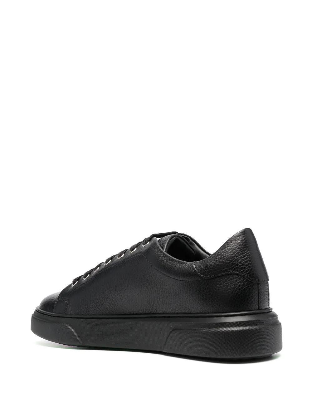 logo-plaque lace-up sneakers Product Image