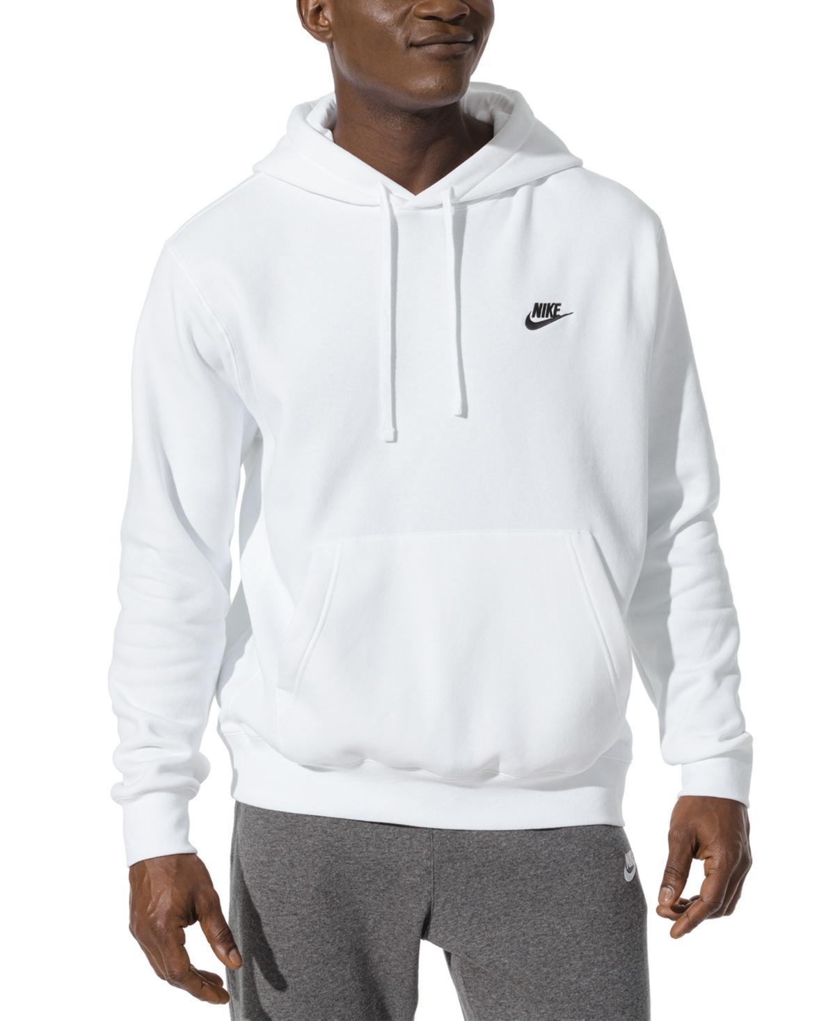 Mens Nike Sportswear Club Fleece Full-Zip Hoodie Black Navy White Product Image