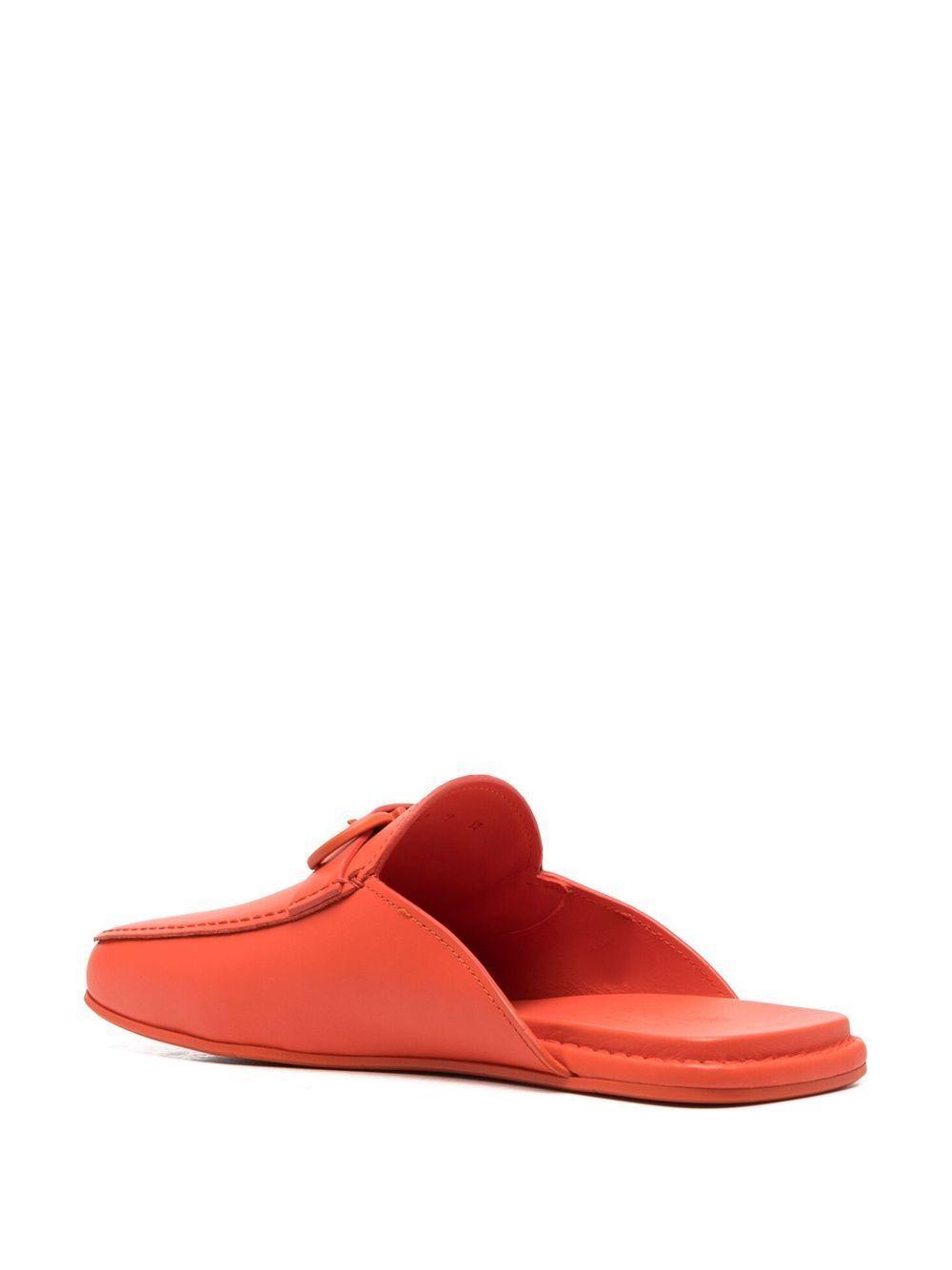 logo buckle backless slippers Product Image