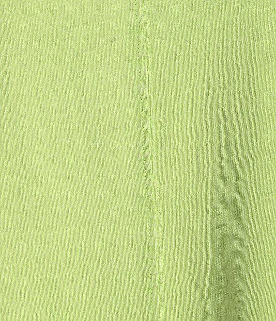 Westbound Petite Size Twist Sleeve Crew Neck Top Product Image